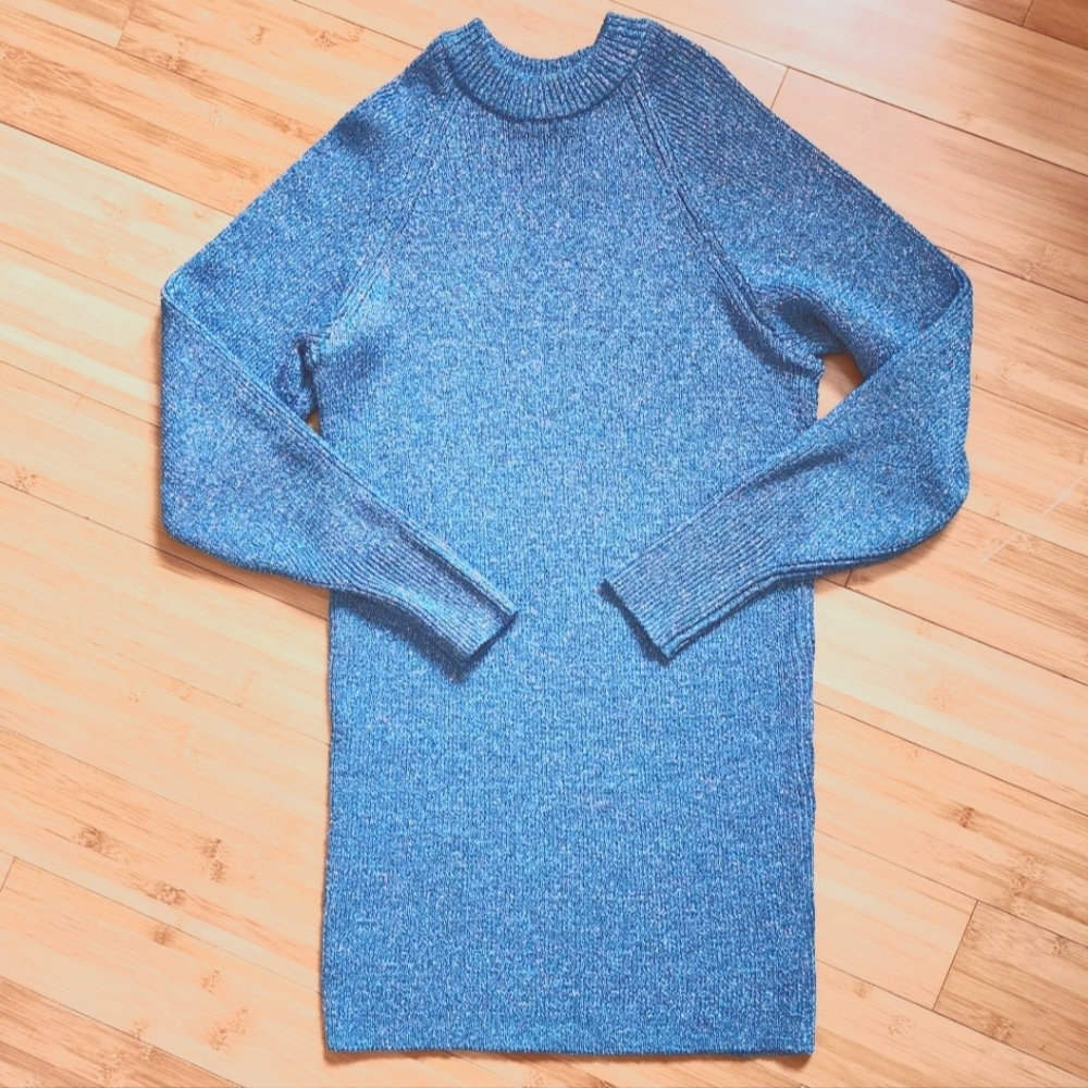 NWT Sweater Dress Rainbow Metallic, sz.XS